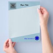 Blue Clover Ribbon von Kenneth Yoncich Flyer (Hand)
