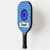 Blue Clover Ribbon von Kenneth Yoncich Pickleball Schläger (Links)