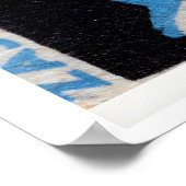 Blue Clown Red Rose - Matchbox Print - Czech Wall Poster (Ecke)