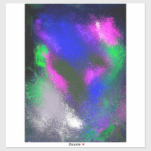 "Blue Clusters" Vinyl Craft Aufkleber