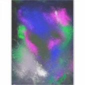 "Blue Clusters" Vinyl Craft Aufkleber (Vorderseite)