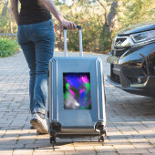 "Blue Clusters" Vinyl Craft Aufkleber (Koffer Insitu)