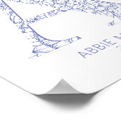 Blue Coasta Mandala Ein perfektes Wochenende in Be Poster (Ecke)