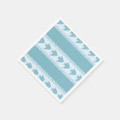 Blue Coastal Angelfish Stripes Serviette (Ecke)