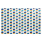 Blue Coastal Brushstroke von Margaret Juul Stoff (Yard (91,4 cm))