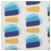 Blue Coastal Brushstroke von Margaret Juul Stoff (Muster)