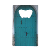 Blue Coastal Door von Costa Brava Spanien Geldkarten Flaschenöffner (Rückseite)