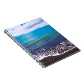 Blue Coastal Ocean Seascape Spiral Notebook Notizblock (Rechte Seite)