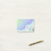 Blue Coastline Fraktal Post-it Klebezettel (Auf Schreibtisch)