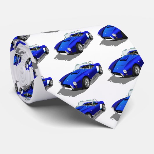 Blue Cobra Car Krawatte (Gerollt)