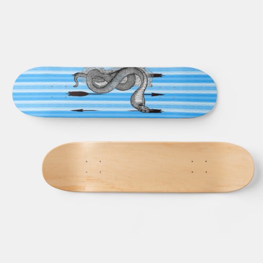 Blue Cobra Skateboard (Horizontal)