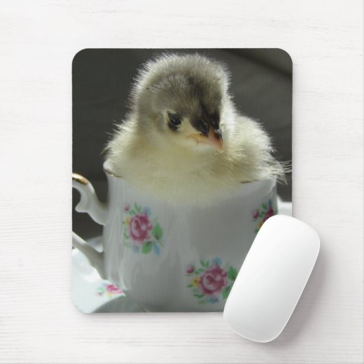 Blue Cochin Chick Teacup Mousepad (Mit Mouse)