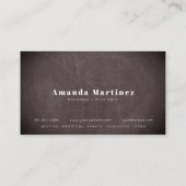 Blue Cocktail Barkeeper Mixologist Chalkboard Visitenkarte (Rückseite)