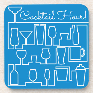 Blue Cocktail Party Untersetzer