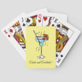 Blue Cocktail Time Spielkarten (Rückseite)