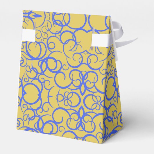 Blue Coffee Kleine Geschenktasche Geschenkschachtel (Rückseite)