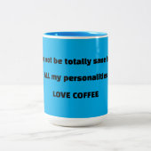 Blue COFFEE SPASS Zweifarbige Tasse (Mittel)