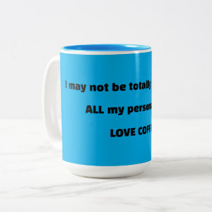 Blue COFFEE SPASS Zweifarbige Tasse