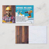 Blue Collar Handyman | Renovierung von Zuhause Visitenkarte (Vorne/Hinten)