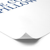 Blue Collar Llows Funny Quote  Poster (Ecke)