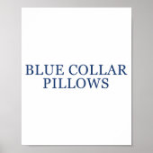 Blue Collar Llows Funny Quote  Poster (Vorne)