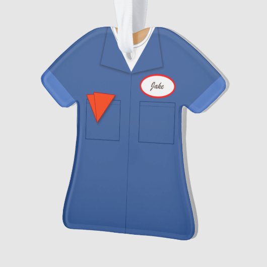 Blue Collar Trades Workshirt Professionals Ornament (Vorderseite)