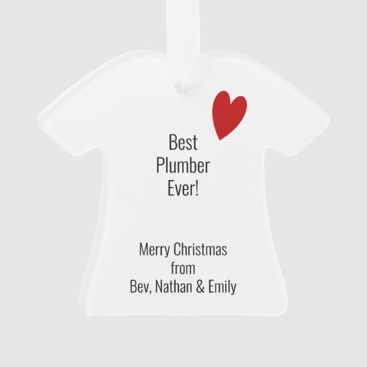 Blue Collar Trades Workshirt Professionals Ornament (Rückseite)