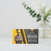 Blue Collar Worker | Bauwinde Terminkarte (Stehend Vorderseite)