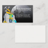 Blue Collar Worker | Construction Tools Visitenkarte (Vorne/Hinten)