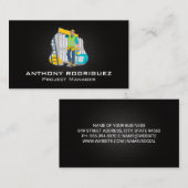 Blue Collar Worker | Konstruktion Visitenkarte (Vorne/Hinten)