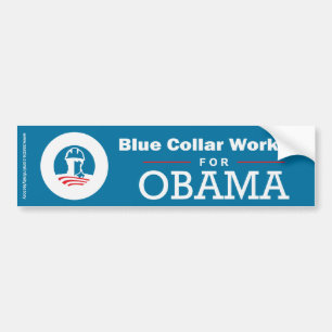 Blue Collar Workers für Obama Autoaufkleber
