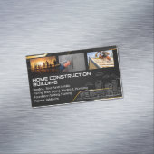 Blue Collar Workers | General Contractor Magnetische Visitenkarte (Beispiel)