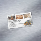 Blue Collar Workers | Schwermaschinen | Builder Magnetische Visitenkarte (Beispiel)