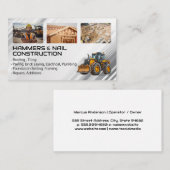 Blue Collar Workers | Schwermaschinen | Builder Visitenkarte (Vorne/Hinten)