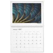 Blue Collection Abstrakte Fraktale 2026 Kalender (Jan 2017)