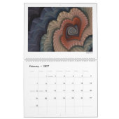 Blue Collection Abstrakte Fraktale 2026 Kalender (Feb 2027)