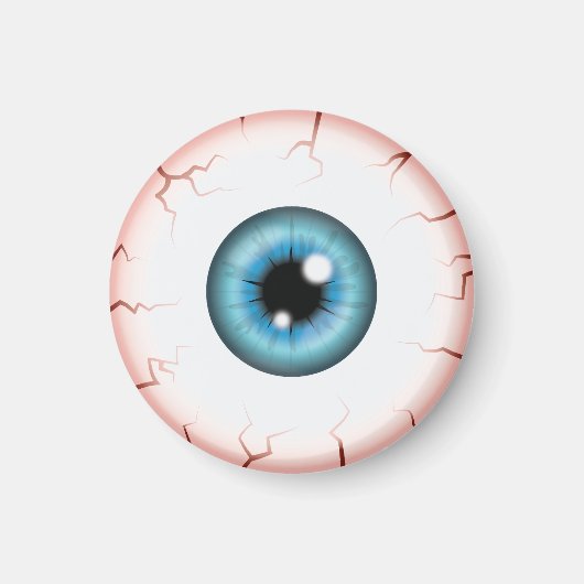 Blue Color Eyeball Halloween Bloodshot Eyeball Magnet (Vorne)