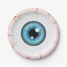 Blue Color Eyeball Halloween Bloodshot Eyeball