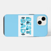 Blue color iPhone 14 case Hülle (Rückseite (Horizontal))