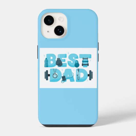 Blue color iPhone 14 case Hülle (Rückseite)