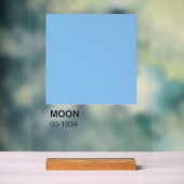 Blue Color Moon Song - Clear Background Acrylschild (Neutral)