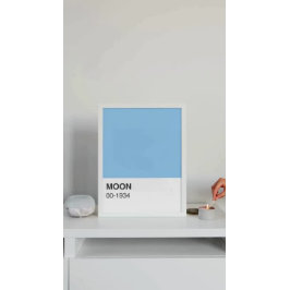 Blue Color Moon Song - Vollbreite Poster