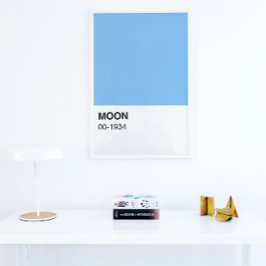 Blue Color Moon Song - Vollbreite Poster