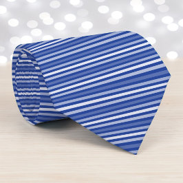 Blue Color Stripes Necktie Krawatte