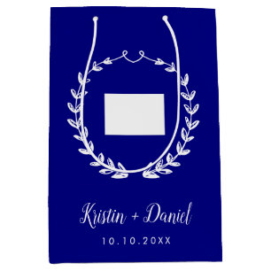 Blue Colorado Karte Hochzeit Begrüßung Swag Mittlere Geschenktüte