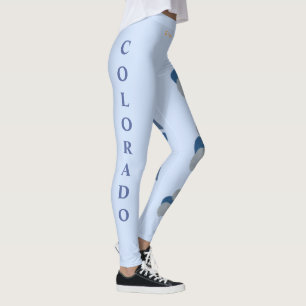 Blue Colorado Staat Blume Blue Columbine Leggings