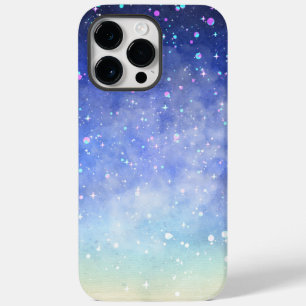 Blue Colorful Modern Watercolor Kunst, Dichtung un Case-Mate iPhone 14 Pro Max Hülle