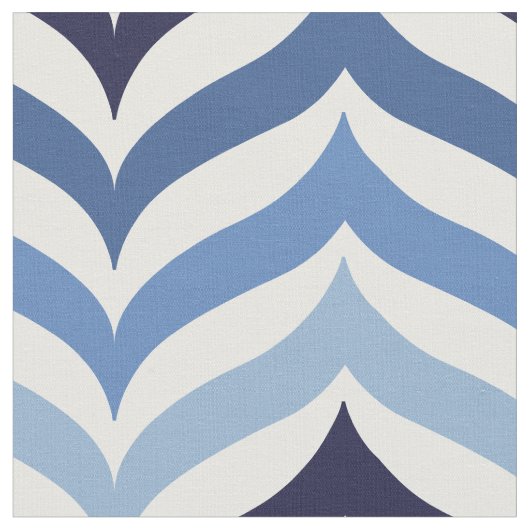 Blue Colors Chevron Pattern Stoff (Nahaufnahme)