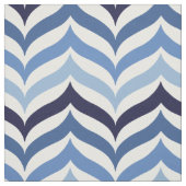 Blue Colors Chevron Pattern Stoff (Muster)