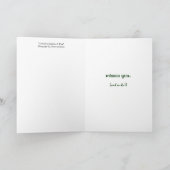 Blue Columbine and Wood Missing You Greeting Card Karte (Innenseite)